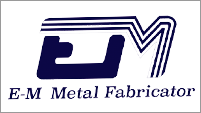E M Metal Fabricator Logo